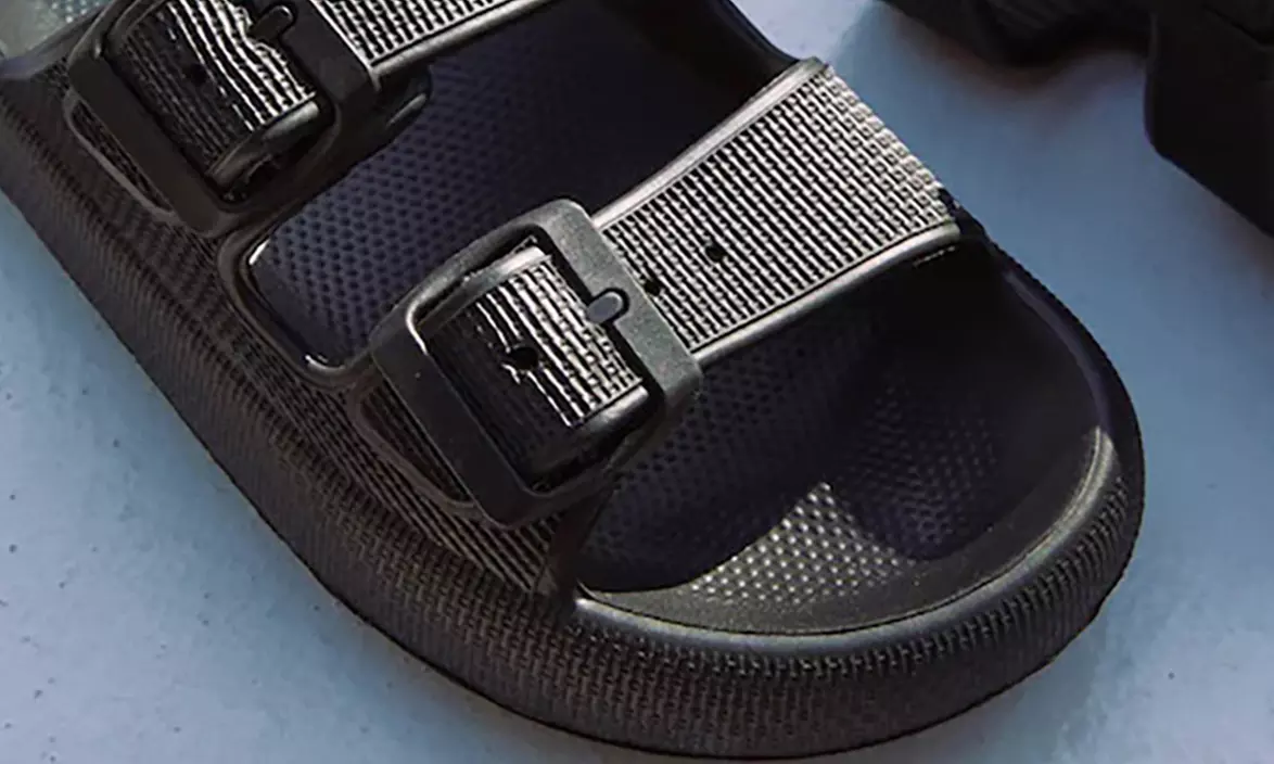 MKP Unisex Slides Sandals Thick Sole Adjustable Pillow Sandals Double Buckle