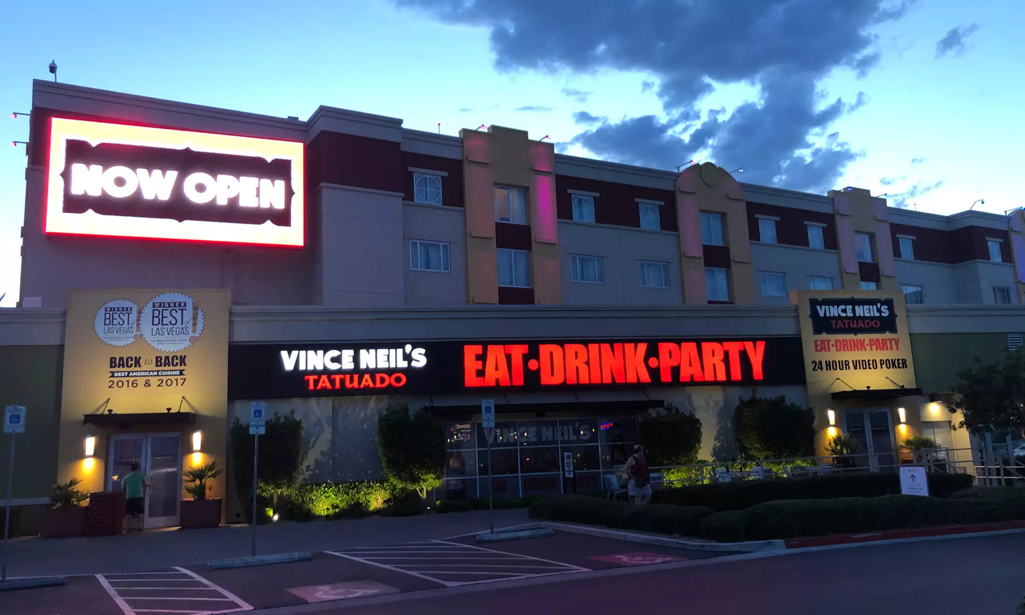 $75 for Steak Dinner for Two at Vince Neil's Tatuado Eat Drink Party, Dine-in or Carryout ($132 Value) - Primary Image