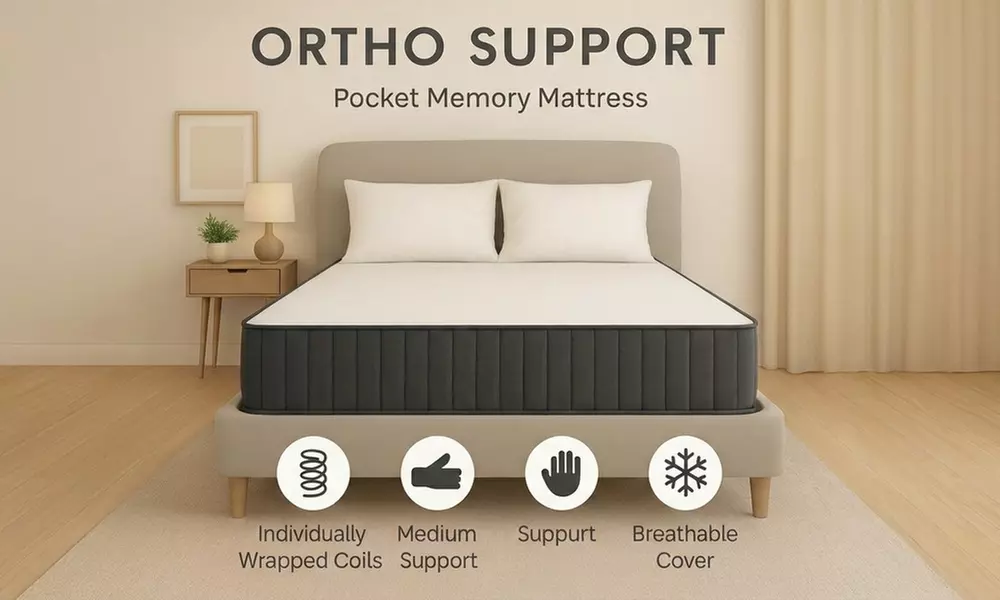 Sareer Oscar Bed Frame with Pocket Sprung Mattres