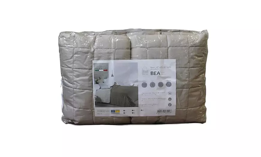 Image 11: Trapuntino copriletto bicolor Bea Made in Italy