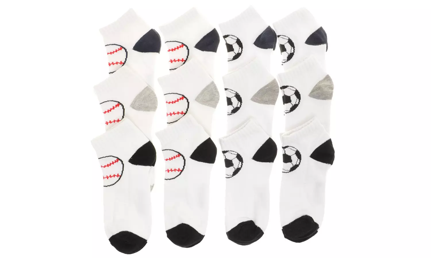  Men's Low-Cut Everyday Essential Socks (12-Pair Pack)
