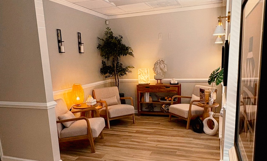 Image 2: Customized Massage, Facial, Hot Stones, Foot Hydration Mask, and More