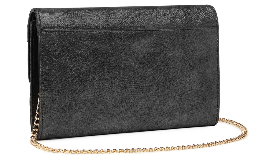 Image 21: Elegant Flap Clutch Chain Evening Bag