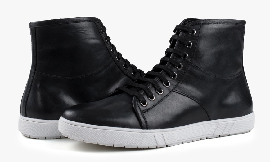 Image 12: Redfoot Men's Leather High Tops