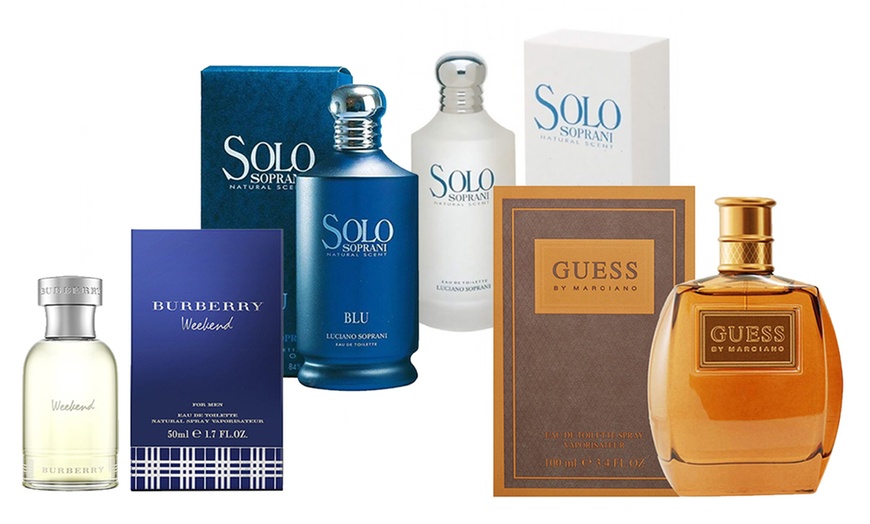 Image 1: Parfum pour homme Soprani, Guess ou Burberry