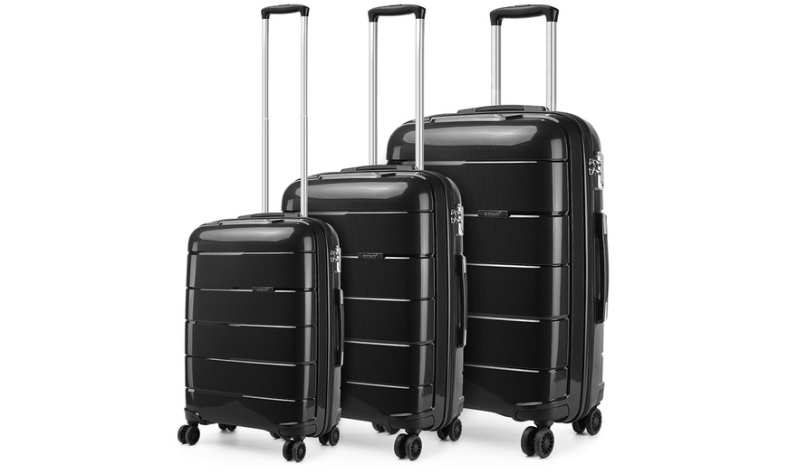 Image 21: KONO 20/24/28 PP Hard Shell Multiple Colors Suitcase with TSA Lock