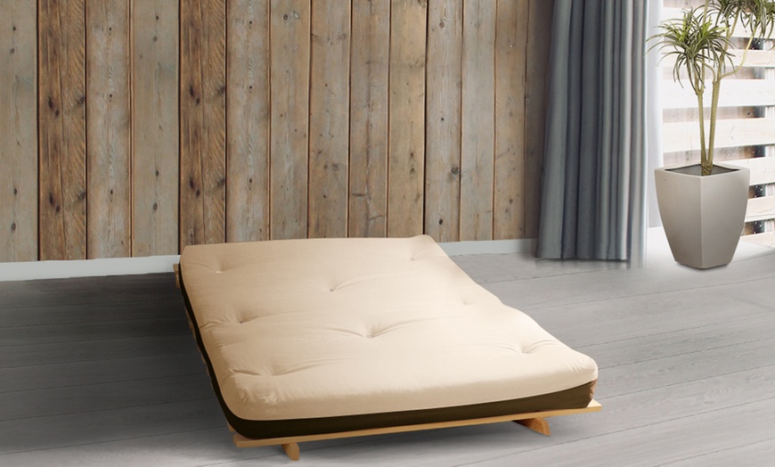 Image 8: Futon Frame and Mattress