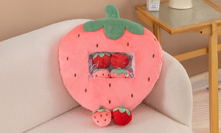 Image 10: Cute Cartoon Plush Stuffed Back Cushion