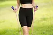 Women's High Waist Shorts Pocket Running Leggings with Side Pocket - Second Medium