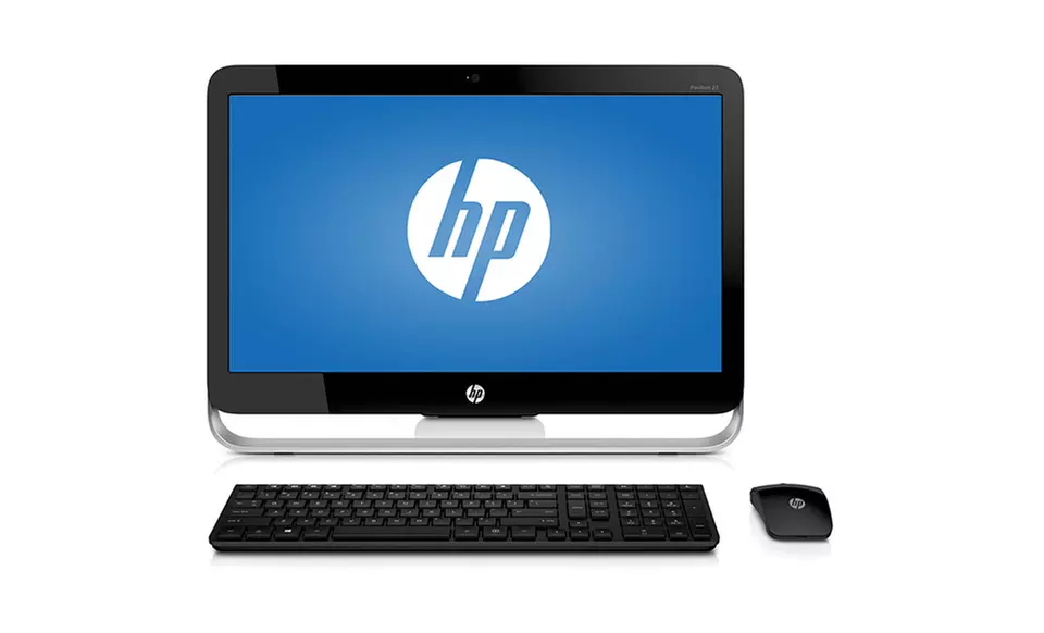 HP 19" All-in-One Desktop PC with AMD Processor, 4GB RAM, and 1TB Hard Drive (Manufacturer Refurbished) - Primary Image