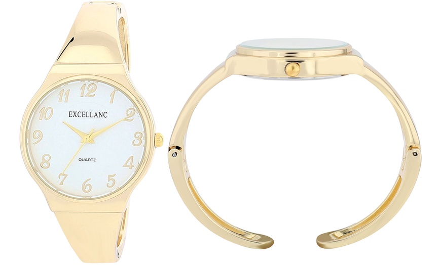 Image 10: Montre pour femme avec bracelet jonc Excellanc