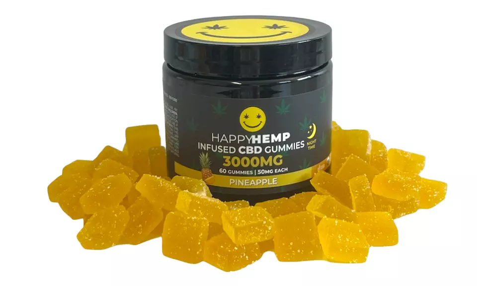 Happy Hemp Infused CBD Gummies for Sleep - Broad Spectrum CBD Gummies
