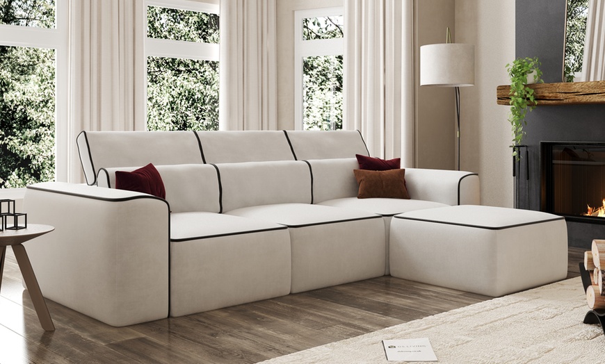 Image 2: DS Living Piper 3-Seater Sofa in Cream