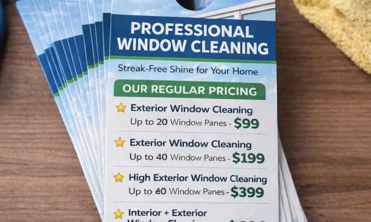 Low/High Exterior Window Cleaning, Deep Track cleaning