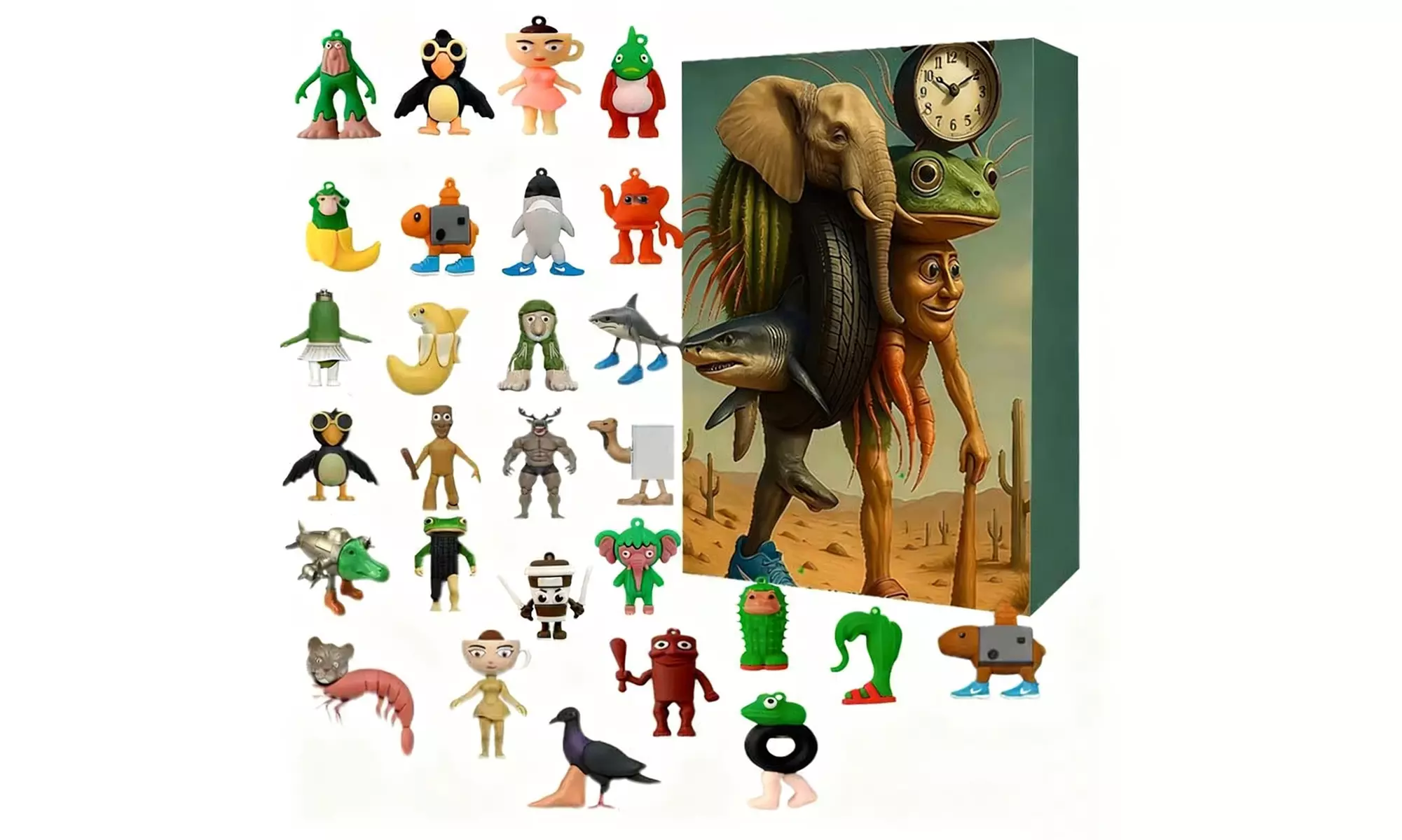 24-Piece Italian Brainrot Action Figures Advent Calendar
