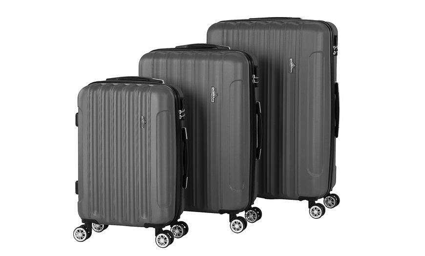 Image 23: 3-Piece Hard Shell Suitcase Set