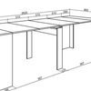 Image 54: Extendable Console Table for 10 or 12 Diners