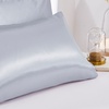 Image 3: 2 Pack Soft Satin Pillowcase Pillow Case Cushion Cover Queen King Size