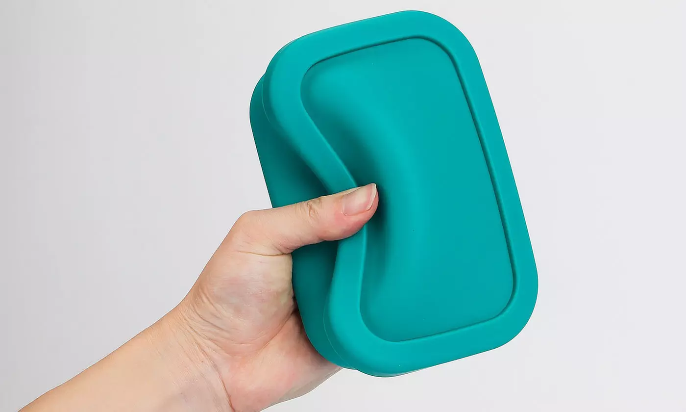 Leak Proof Silicone Soap Container with Draining Layer Portable Travel Soap Case