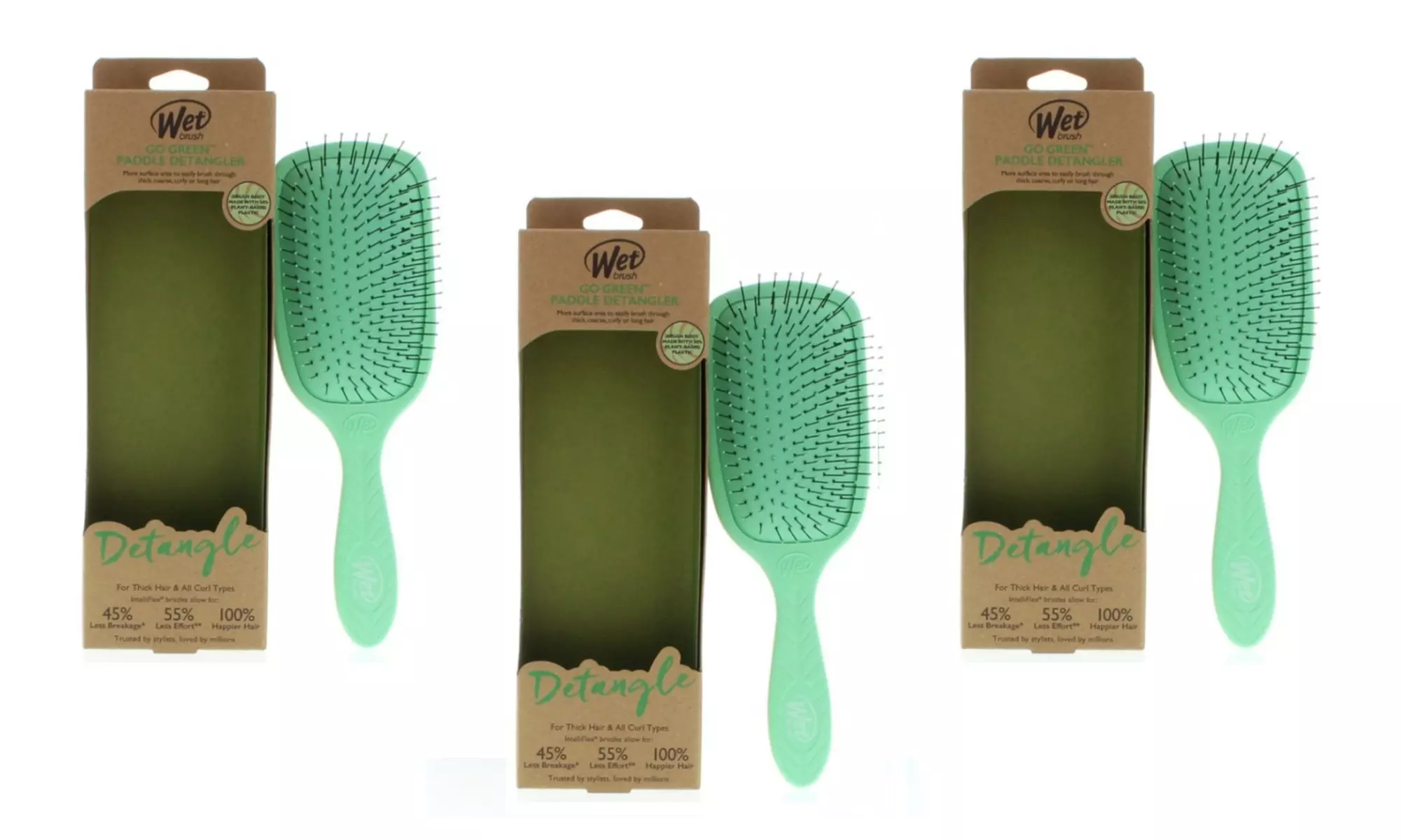 The Wet Brush Up to Three Packs of Original or Backbar or Detangler Brushes