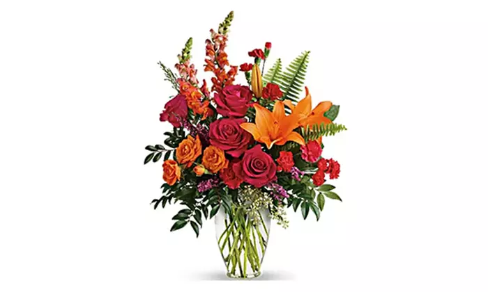 Standard, Deluxe or Premium Size Blue or Pure Happiness Arrangement
