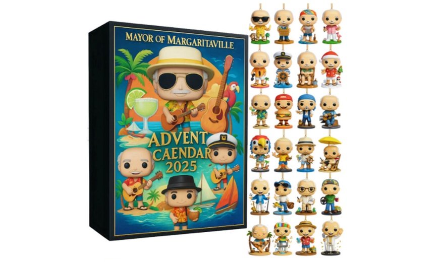 Image 4: Adventskalender 2025 mit Elvis- oder Mayor of Margaritaville-Figuren
