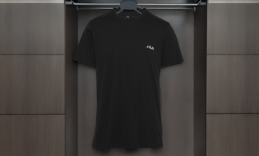 Image 1: T-shirt homme uni 100 % coton Fila
