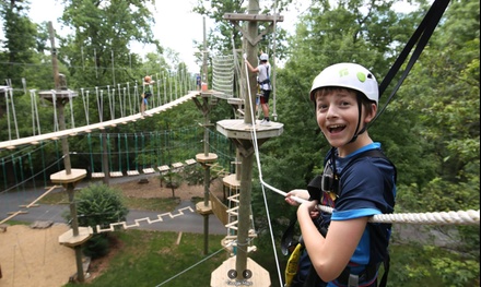 Challenge Adventure Course + Basecamp Admission- For 1 - Refreshing Mountain - Stevens, PA