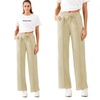 Image 9: Plain and Seam Front Wide Leg Trousers
