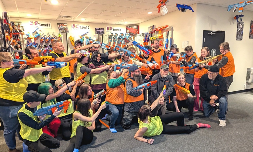 Image 7: Open Play Indoor Foam Dart Arena Session for Big or Small Groups