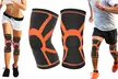 DCF Knee Support Compression Sleeve with Gel Grip (2-Pack) - Second Medium