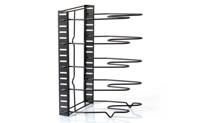 Image 8: Five-Tier Pan Storage Rack