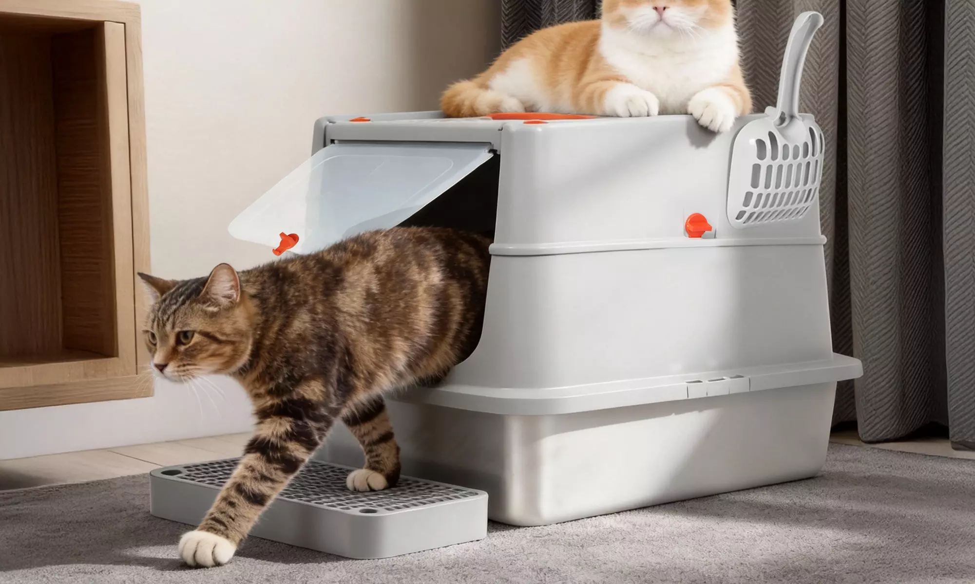 Skylos Stainless Steel Cat Litter Box Series
