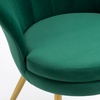 Image 9: Fluwelen schelpfauteuil