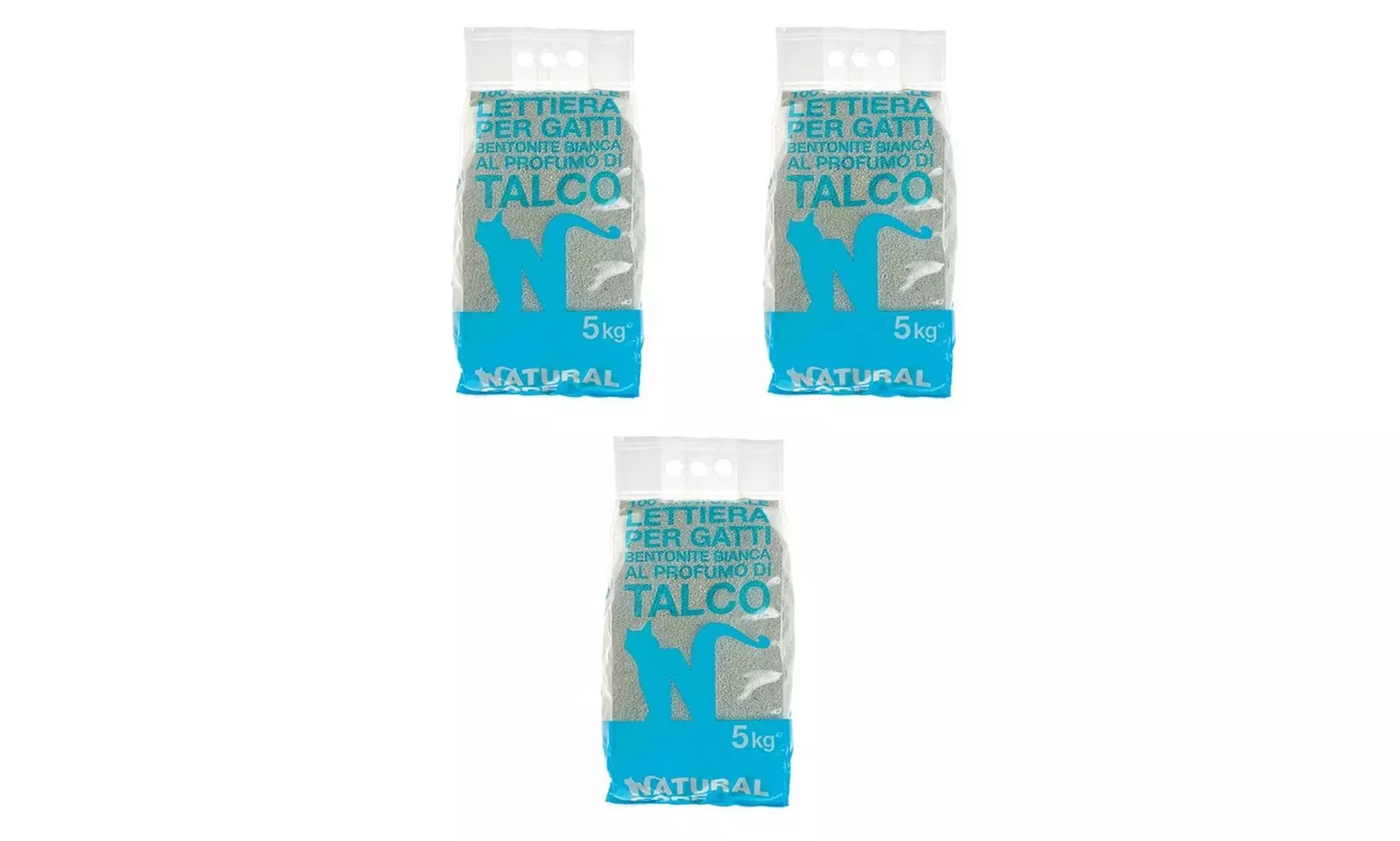 Lettiera per gatti in sacchetto bentonite o vegetale Natural Code