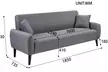 Zianna Modern Linen Sofa Set - Image 7