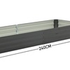 Image 5: 2.4m Sectioned Metal Raised Garden Bed