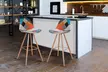 2 ou 4 chaises de bar "Oslo" de style scandinave, coloris au choix, livraison gratuite - Image 2