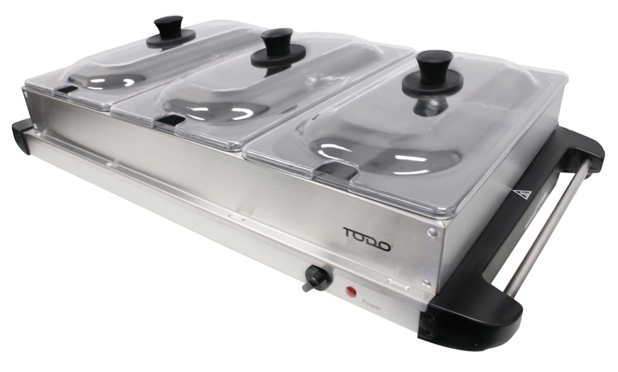 Image 2: TODO Buffet Sever 2L Serving Pot x 3 400W