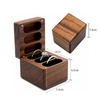 Image 7: Caja rústica de madera para anillos de boda