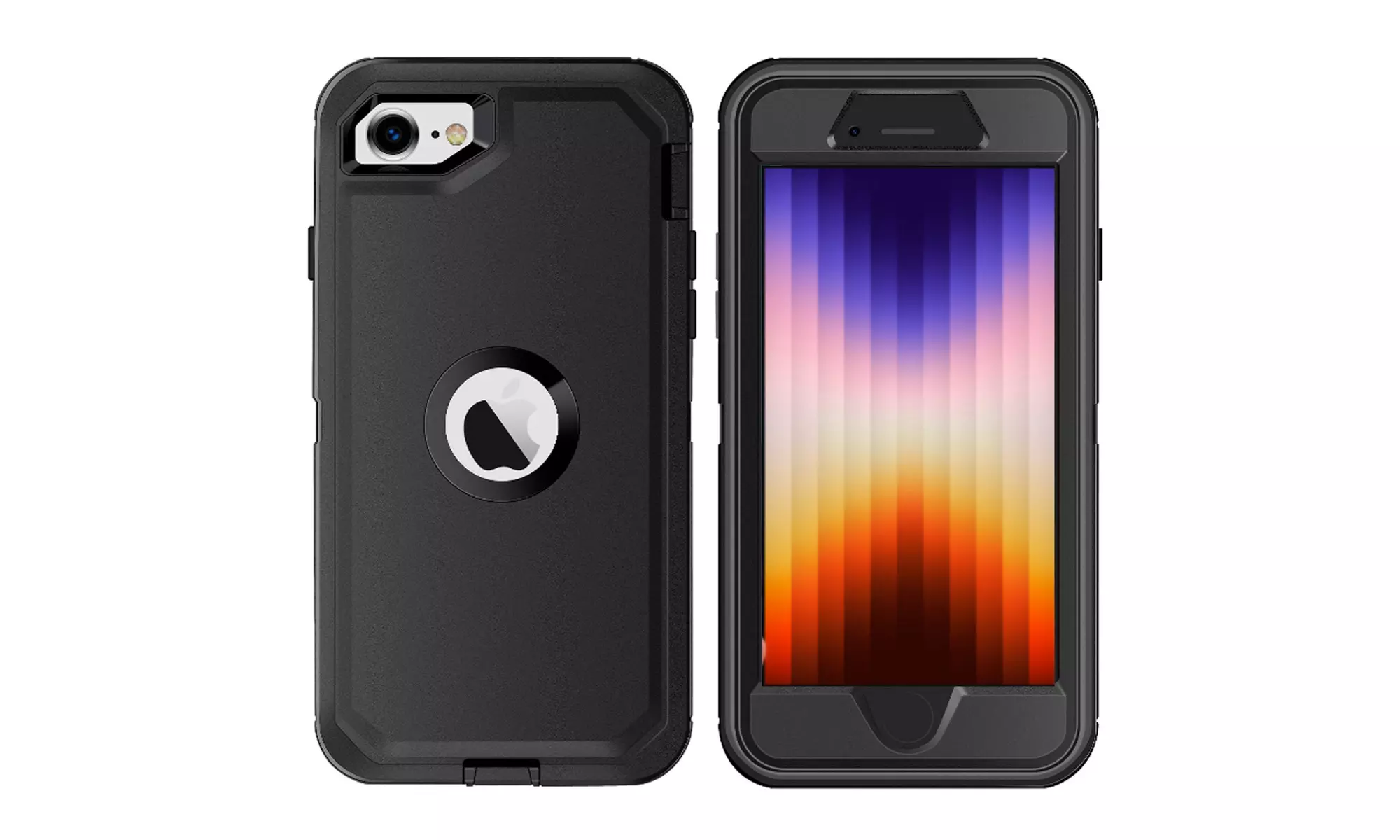 Case For iPhone SE 3rd Gen 2022 Shockproof Heavy Duty Built-in Screen Protector