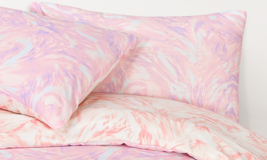 Image 4: Single Oiled Swirl Duvet Set 
