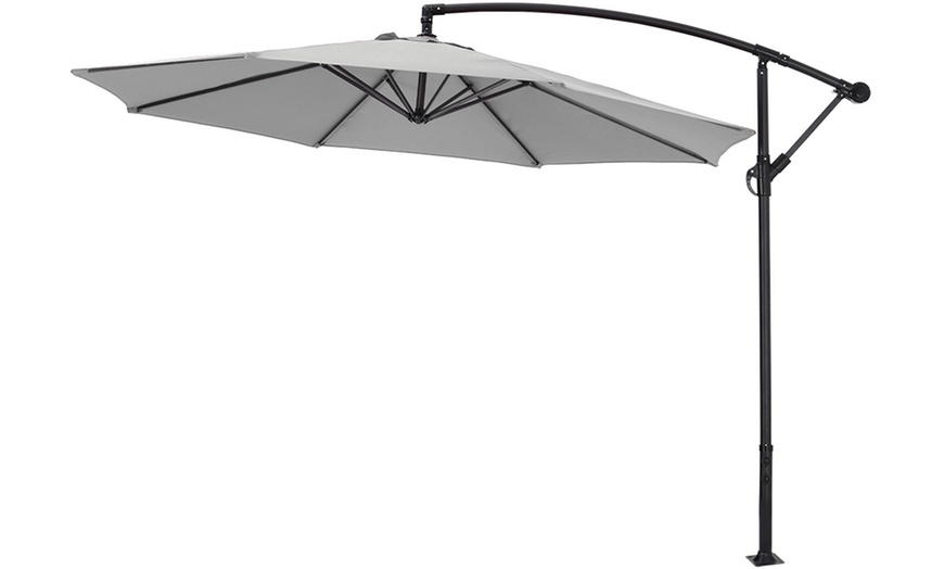 Image 3: 3M Cantilever Parasol with Base 