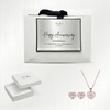 Image 1: Mia Grace Jewellery Austrian Crystal Heart Pendant & Earrings Gift Set