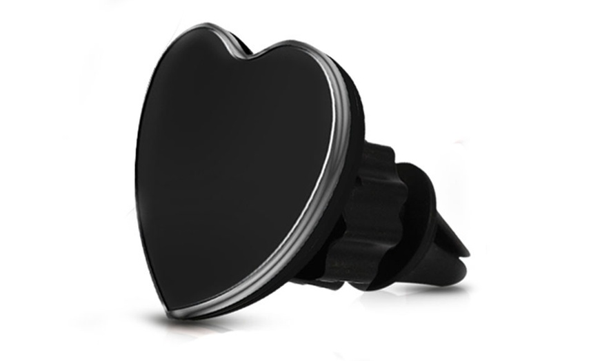 Image 6: Heart-Shaped Magnet Phone Holder