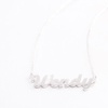 Image 8: Custom Name Necklace in Silver