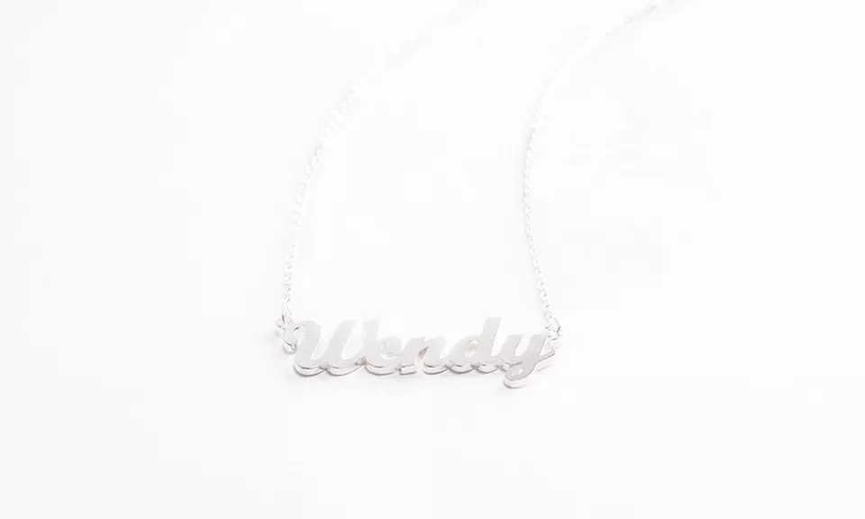 Custom Name Necklace in Silver