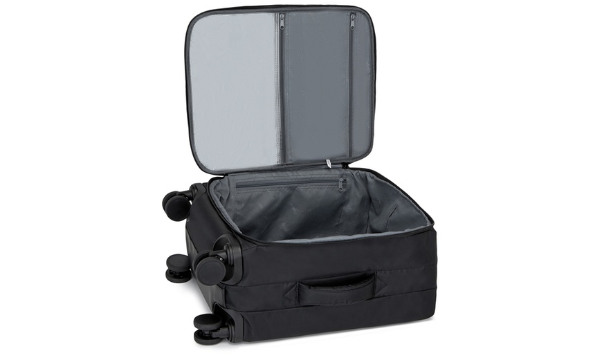 Image 6: KONO Lightweight Soft Shell Suitcase Set TSA Lock Wet/Dey Compartment