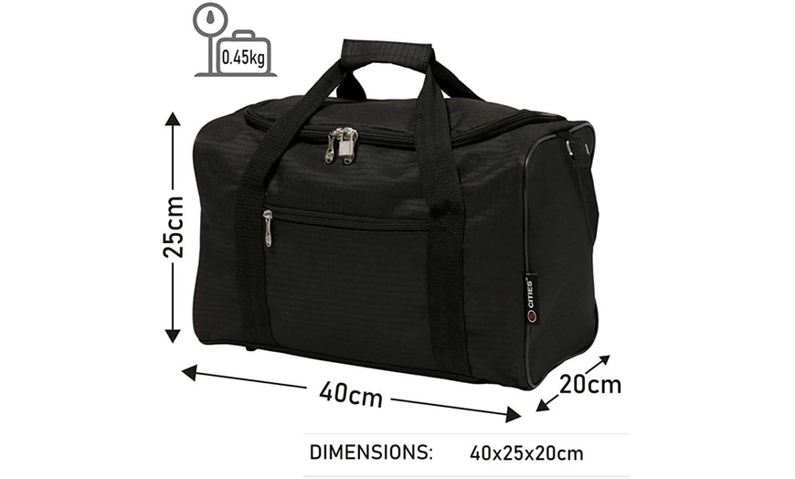 Image 9: 5 Cities Carry-On Lightweight Travel Bag Trolley Range