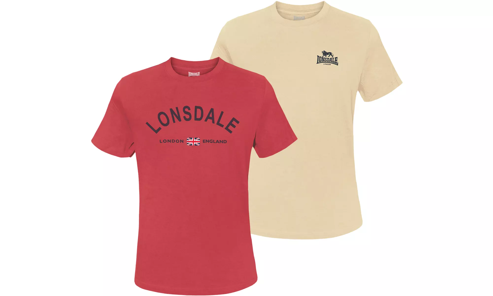 2 t-shirt da uomo Lonsdale